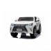 Lexus LX570 2-місний дитячий автомобіль Білий + Пульт + EVA Диски + Радіо MP3 + LED