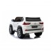 Lexus LX570 2-місний дитячий автомобіль Білий + Пульт + EVA Диски + Радіо MP3 + LED