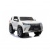 Lexus LX570 2-місний дитячий автомобіль Білий + Пульт + EVA Диски + Радіо MP3 + LED