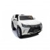 Lexus LX570 2-місний дитячий автомобіль Білий + Пульт + EVA Диски + Радіо MP3 + LED