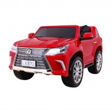 Дитяча акумуляторна машинка Lexus LX570 Червона