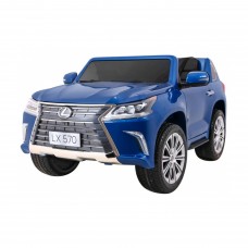 Дитяча акумуляторна машинка Lexus LX570 Синя