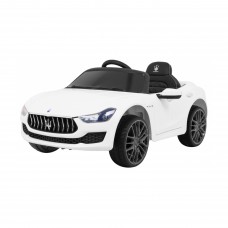 Дитяча акумуляторна машинка Maserati Ghibli Біла