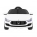Дитяча акумуляторна машинка Maserati Ghibli Біла