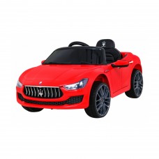 Дитяча акумуляторна машинка Maserati Ghibli на акумуляторі Червона