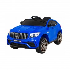 Дитяча акумуляторна машинка Mercedes Benz GLC63S Синя