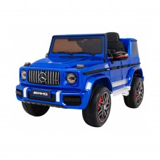 Дитяча акумуляторна машинка Mercedes AMG G63 Синя