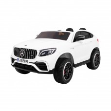 Дитяча акумуляторна машинка Mercedes GLC 63S Біла