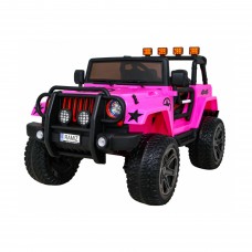 Дитячий акумуляторний позашляховик Jeep Monster 4x4 Рожевий
