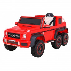 Дитяча акумуляторна машинка Mercedes G63 AMG Червона