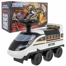 Дитячий інтерактивний поліцейський толокар Ride-On 2in1 Police Black and White 3+