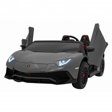 Дитяча акумуляторна машинка Lamborghini Aventador SV Сіра