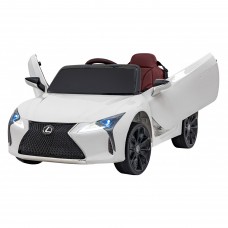 Дитяча акумуляторна машинка Lexus LC500 Біла