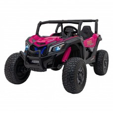 Дитяча акумуляторна машинка баггі UTV X3 Off-Road рожева
