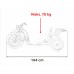 Дитяча акумуляторна машинка DRIFT BIKE 21 Червона