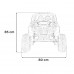 Дитяча акумуляторна машинка Баггі UTV-MX 2000N Червона