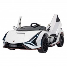 Дитяча акумуляторна машинка Lamborghini SIAN Біла