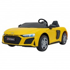 Дитяча акумуляторна машинка Audi Spyder R8 LIFT Жовта