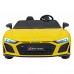 Дитяча акумуляторна машинка Audi Spyder R8 LIFT Жовта