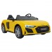 Дитяча акумуляторна машинка Audi Spyder R8 LIFT Жовта