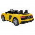 Дитяча акумуляторна машинка Audi Spyder R8 LIFT Жовта