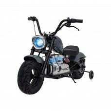 Дитячий акумуляторний мотоцикл Chopper Warrior Сірий