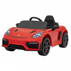 Дитяча акумуляторна машинка Porsche 718 Червона
