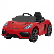 Дитяча акумуляторна машинка Porsche 718 фарбована Червона