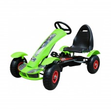 Дитячий педальний картинг Racing XL 3+ Зелений