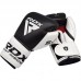 RDX S5 Leather Boxing Sparring Gloves - 14oz / Black