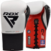 RDX C2 Fight Lace Up Leather Boxing Gloves BBBOFC/BIBA/WBF/NYAC /NEVADA APPROVED - Red / 8oz
