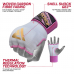 RDX IS Women Gel Padded Wrist Strap Inner Gloves Pink / White OEKO-TEX® Standard 100 certified - L / Pink