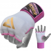 RDX IS Women Gel Padded Wrist Strap Inner Gloves Pink / White OEKO-TEX® Standard 100 certified - L / Pink