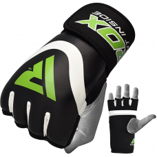 RDX X7 Boxing Gel Inner Gloves - Green / L