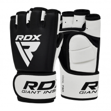 RDX T9 Hearse Leather MMA Gloves - M / Black