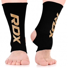 RDX AB Black Ankle Support Sprain Protection Compression Sleeve OEKO-TEX® Standard 100 certified - M / Black