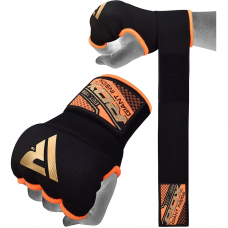 RDX IS Gel Padded Inner Gloves Hook u0026 Loop Wrist Strap for Knuckle Protection OEKO-TEX® Standard 100 certified - L / Orange