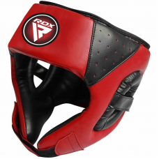 RDX F1 Kids Open Face Head Guard - Red