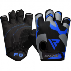 RDX F6 Fitness Gym Gloves - 2XL / Blue
