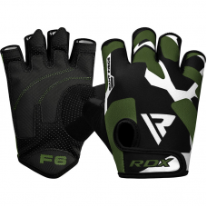 RDX F6 Fitness Gym Gloves - 2XL / Green