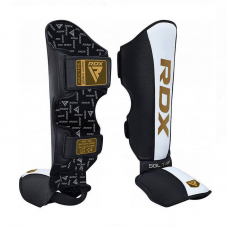 RDX T4 Leather Shin Instep Guards - S / White
