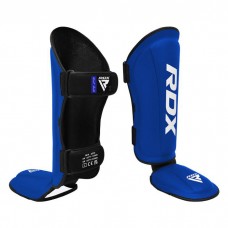 RDX T1 Black Shin Instep Guards - XL / Blue