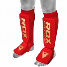 RDX SI MMA Gel Padded Lightweight Shin Instep Guard OEKO-TEX® Standard 100 certified - S / Red