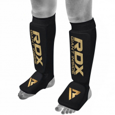 RDX SI MMA Gel Padded Lightweight Shin Instep Guard OEKO-TEX® Standard 100 certified - XL / Black