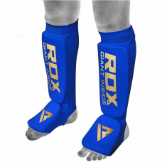 RDX SI MMA Gel Padded Lightweight Shin Instep Guard OEKO-TEX® Standard 100 certified - XL / Blue