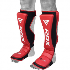 RDX T7 Red Shin Instep Guards - M / Red