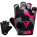 RDX F6 Pink Weightlifting Gym Gloves - M / Pink