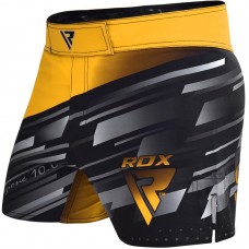 RDX R10 Blaze MMA Shorts - Yellow / XL
