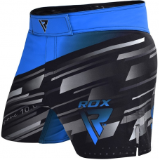 RDX R10 Blaze MMA Shorts - Blue / L