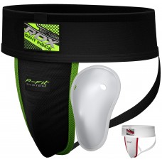 RDX H1 Groin Guard with Gel Cup - L / Black